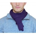 Purple Alpaca Business Scarf, men & unisex knit scarf | Albwolle