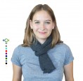 Alpaca Business Scarf, anthracite knit scarf women & unisex | Albwolle