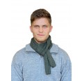 Alpaca Business Scarf, men & unisex knit scarves green | Albwolle