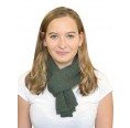 Alpaca Business Scarf, women & unisex knit scarves green | Albwolle