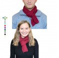 Red Alpaca Business Scarf, unisex knit scarf | Albwolle