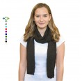 Alpaca Long Scarf, unisex knit scarf for women & men, brown | Albwolle