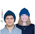 Alpaca Beanie, unisex eco wool hat blue mottled | Albwolle