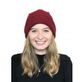 Alpaca Beanie hat for women & unisex red | Albwolle
