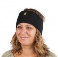 Alpaca Headband Malbun Slim black, unisex headband