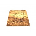 Olive Wood Cat Souvenir Gift with engraving » D.O.M.