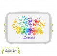 Bioplastic Lunchbox with your name - butterfly » Biodora