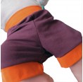 bingabonga baby shorts, organic cotton jersey Aubergine/Cinnamon