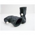 Baby Bootie with Bobble made of Organic Wool | Ulalue