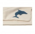 Baby Blanket Dolphin | Organic Wool Fleece