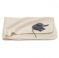 Organic Wool Fleece Baby Blanket Elephant - Natural | Reiff