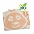 Eco Baby Blanket “Panda Bear” of organic cotton - brown