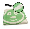 Eco Baby Blanket “Panda Bear” of organic cotton - green