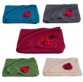 Eco fleece wraparound garment & baby blanket ladybird | Reiff