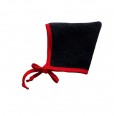Pointed Cap - Baby & Children Hat - organic wool fleece - grey-red