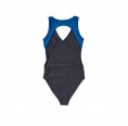 ECONYL® V-Neck Bathing Suit Black/Blue » earlyfish