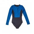 ECONYL® Long Sleeve Swimsuit Bicolour Blue/Black, ECONYL® » earlyfish