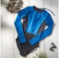 earlyfish Long Sleeve Swimsuit Bicolour Blue/Black, ECONYL®
