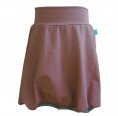Plain Organic Cotton Girl’s Bubble Skirt old pink | bingabonga