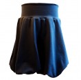 Plain Organic Cotton Girl’s Bubble Skirt dark blue | bingabonga