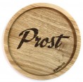 Solid Oak Wood Coaster Prost (Cheers) » holzpost