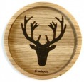 Deer - Solid Oak Wood Coaster - eco gift » holzpost