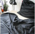 Pure Black Bedsheet of Organic Cotton | ia io