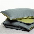 Linen Bedding Anthracite/Moss » nahtur-design