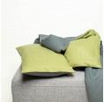 Reversible Linen Bedding Anthracite/Moss » nahtur-design