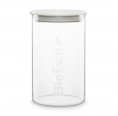 Glass Food Storage Container 14 oz with airtight Bioplastic Lid » BioFactur