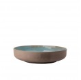 Stoneware Bowl Henning Grey/Turquoise » Blumenfisch