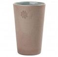 Unique Stoneware Mug Jana Grey/Turquoise motif ice star » Blumenfisch