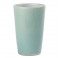 Turquoise handleless Stoneware Mug Michael » Blumenfisch