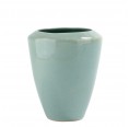 Medium-sized turquoise Stoneware Ceramic Vase Acelya » Blumenfisch