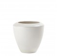 Small white Stoneware Ceramic Vase Acelya » Blumenfisch
