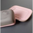 Bicolour Butter Dish stoneware grey/pink » Blumenfisch