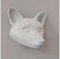 Eco Papier-Mâché Fox Head in Concrete Look » Blumenfisch