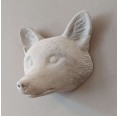 Eco Papier-Mâché Fox Sculpture in Concrete Look » Blumenfisch