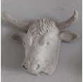 Papier-Mâché Bull Skull in Concrete Look » Blumenfisch