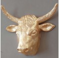 Eco Paper-Mache Gold Bull Head Wall Sculpture » Blumenfisch