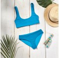 earlyfish Reversible Bikini Top & Briefs turquoise/teal ECONYL®