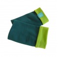 Plain Arm Warmers - Unisex Wristlet, organic cotton Emerald/Kiwi | bingabonga
