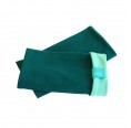 Bicolour Arm Warmers for girls & women, organic cotton Emerald/Mint | bingabonga
