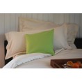 Green Cushion Cover of organic cotton canvas | ia io
