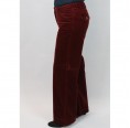 Bordeaux Organic Cotton Bootcut-Stretch Corduroy Trousers | bloomers