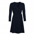 Wrap Dress in dark blue, Organic Cotton | billbillundbill