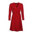 Wrap Dress in red, Organic Cotton | billbillundbill