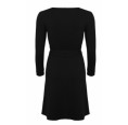 Wrap Dress in black, Organic Cotton | billbillundbill