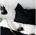 Organic Cotton Satin Black & White bedding set | ia io