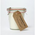 Organic rape wax candle lemongrass | more green